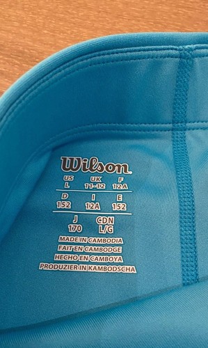 Wilson tennis skirt skort Youth Girls size Large Blue New with tags (NWT) - Picture 4 of 6
