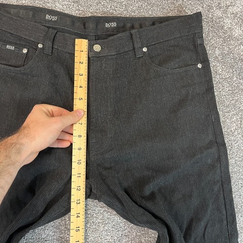 Hugo Boss Mens Corduroy Jeans Straight Regular Grey W36 L30 * Vintage Alabama - Picture 5 of 12