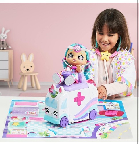Kindi Kids Fun Time Friends Dr Cindy Pops 10" Doll with 2 Outfits New - Picture 2 of 6