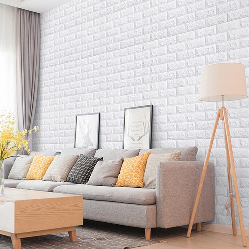 Selfadhesive 3D Tile Brick Wall Sticker Waterproof Wallpaper Foam
