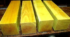 TWO (2) OSAGE ORANGE TURNING BLANKS LATHE TURNING WOOD LUMBER 3" X 3" X 12"