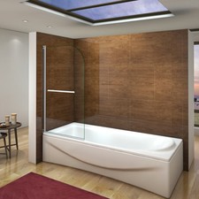 New Design Extra Wide 180?Pivot Curved Corner Best Over Bath Shower Glass Screen