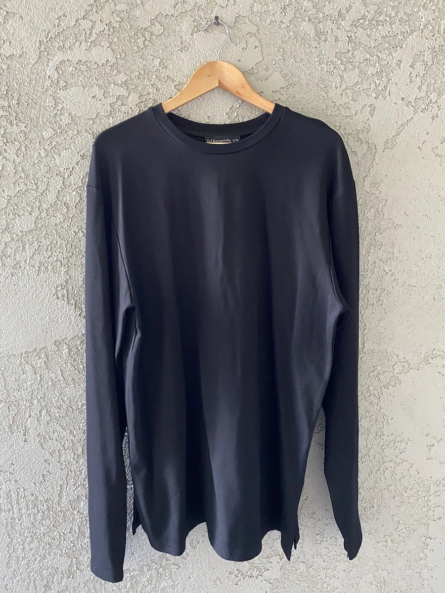 oversized black long sleeve t shirt