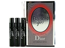 DIOR POISON GIRL EDT 1.0ml .03fl oz x 3 PERFUME SPRAY SAMPLE VIALS