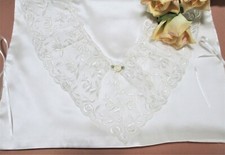 BEAUTIFUL SATIN & NOTTINGHAM LACE LINGERIE BAG - FOLDER TYPE