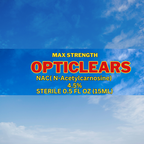 Cataract Eye Drops with 4.5 NAC (NAcetylcarnosine) 15ml Vial 2 pack