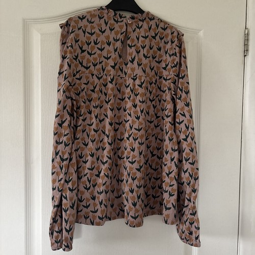 La Redoute Girls Long Sleeve Floral Top 12 Years - Picture 3 of 3