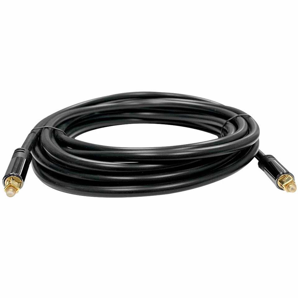 15 Ft Optical Digital Audio Fiber Optic Toslink Male Cable for Gaming & HD Audio - Image 3 of 3
