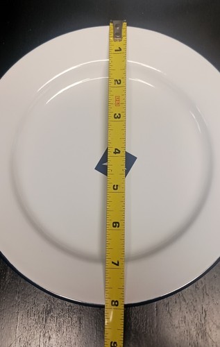 William Sonoma Blue Star Enamel Ware 2- 10" Dinner & 2- 8" Salad/Dessert Plates - Picture 6 of 7