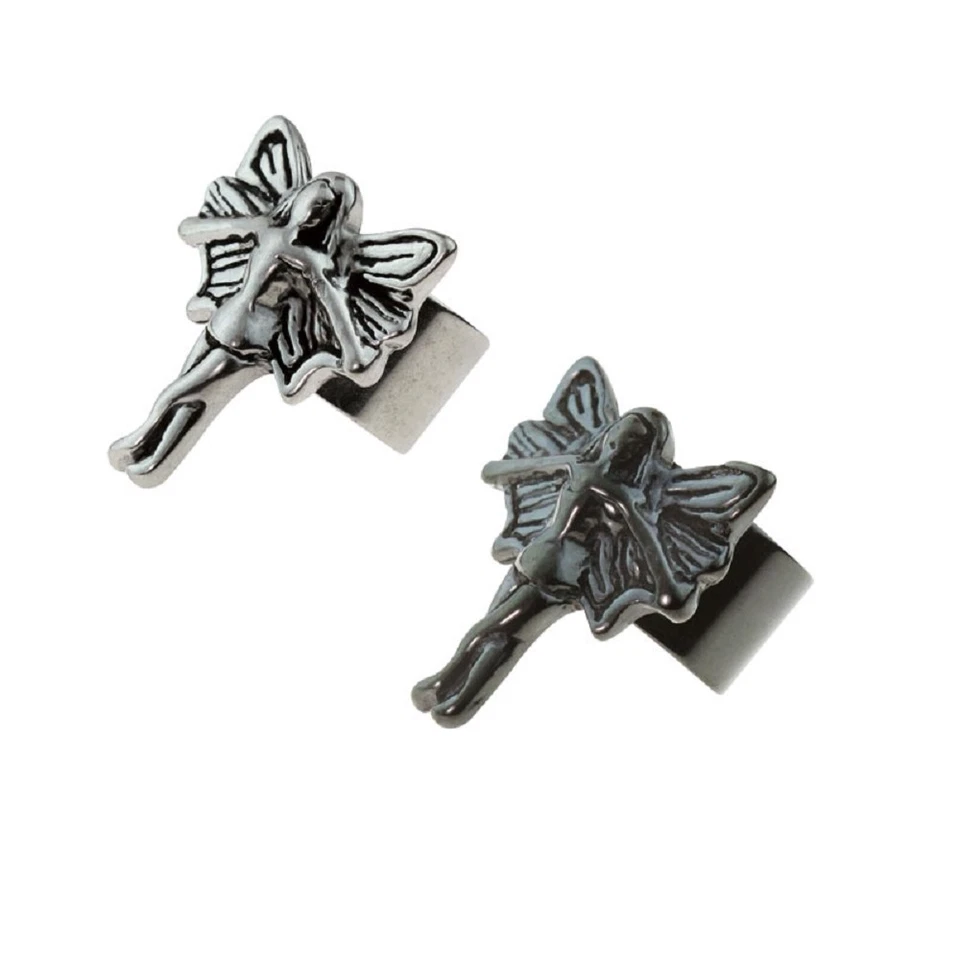 Clip Sur Boucle D'Oreille Créole Oreille Borne Anneau Non Piercing Fée Ange Elfe - Photo 1/1