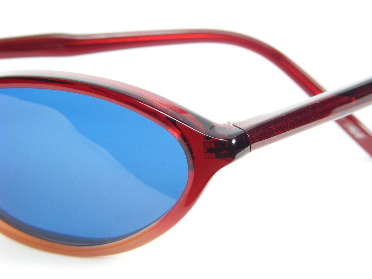 EYEVAN Kiss HL BURGUNDY GRADIENT SUNGLASSES GLASSES W/ BLUE LENS