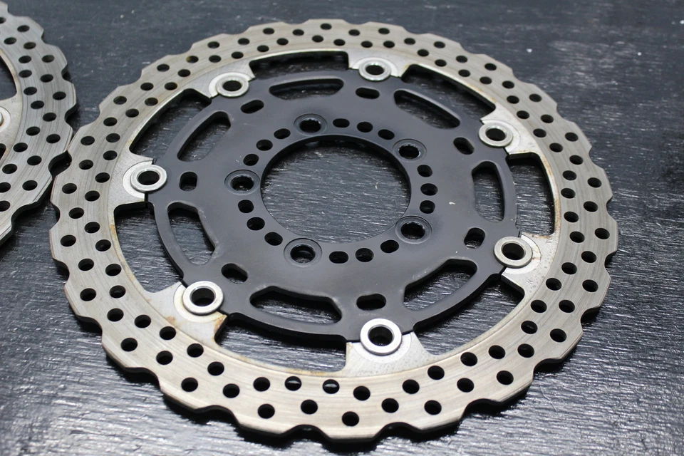 09-11 DISCOS ROTORES FRENO DELANTERO IZQUIERDO DERECHO KAWASAKI NINJA 650R EX650 2009 10 2010 Foto 2 de 4