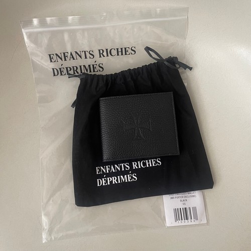 ENFANTS RICHES DEPRIMES Billetera de Cuero Portatarjetas de Crédito Negra NUEVA - Imagen 2 de 10