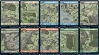 10x Foil Lord of the Rings Tales of Middle Earth Full Art Land Set Magic MTG