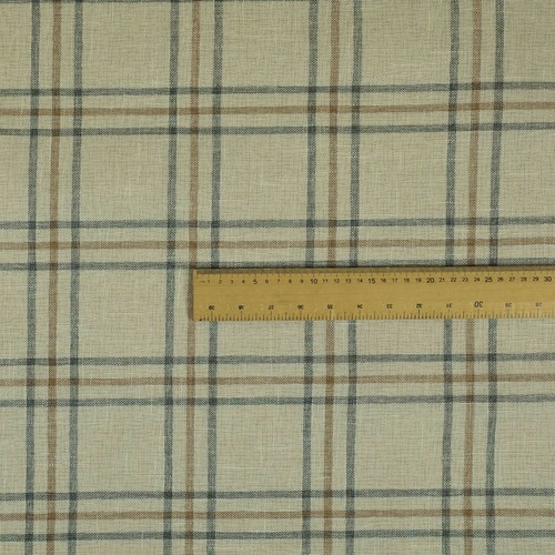Fire Treated Country Tartan Check Woven Upholstery Fabric for Curtains Per Metre - Picture 7 of 123