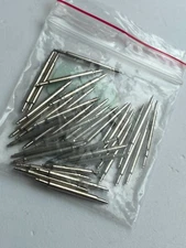 NOS 18mm Watch Band Pin 1.6mm Dia Steel Single Flanged End Spring Bar Pins 30pcs