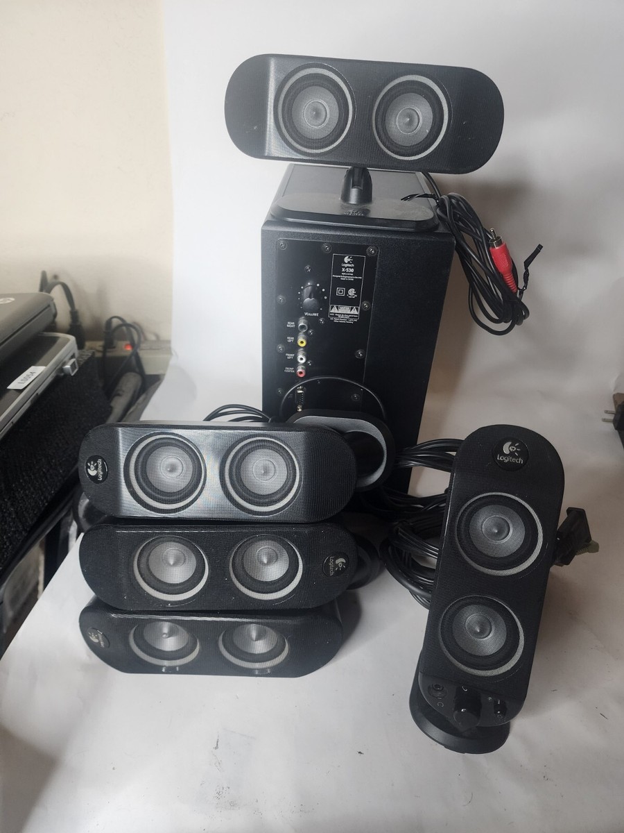 Enceintes Logitech X-530 5.1 - Bon état + Câble RCA Offert