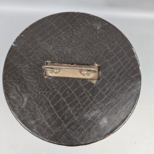 Vintage Dark Wood Poker Chip Caddy Carousel with Cover Chips - Picture 3 of 13
