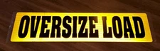 Reflective pilot car 2 Sided oversize load signs 4 feet x 12 inch aluminum New
