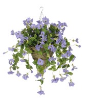 House Of Silk Flowers Inc. Artificial Petunia Hanging Plant In Cone Basket on sale House Of Silk Flowers Inc. Artificial Petunia Hanging Plant In Cone Basket on sale