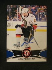 16-17 Emile Poirier AHL Autographed Stockton Heat