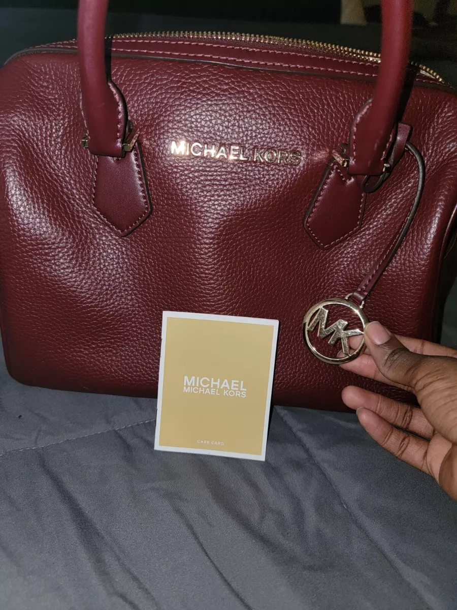 Michael kors top burgundy satchel