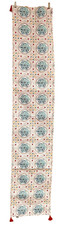 Table Runner Reversible Medallion Print Cottage Country Farmhouse Core 72x14
