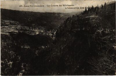 Old postcard Le Cours du Herisson l'ensemble des Cascades (1266217)