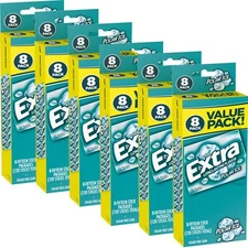 EXTRA Chewing Gum Sugar-Free Polar Ice Flavor 8 ct/Box Pack of 6 48 Count Tot...