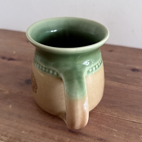 Bendigo Pottery Brown & Green Coffee Soup Mug 1858 Australia Handle Vintage - Picture 23 of 24