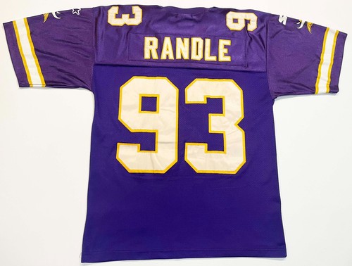 Vintage Starter NFL Minnesota Vikings RANDLE #93 Football Jersey Sz 46 / M Sewn - Picture 5 of 9
