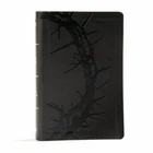 KJV Large Print Personal Size Reference Bible, Charcoal Leathertouch