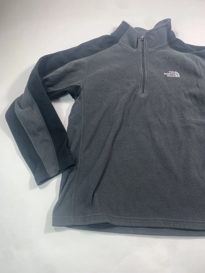 Suéter The North Face Niños Grande Manga Larga 1/4 Cremallera Exterior Informal Gris Foto 3 de 4