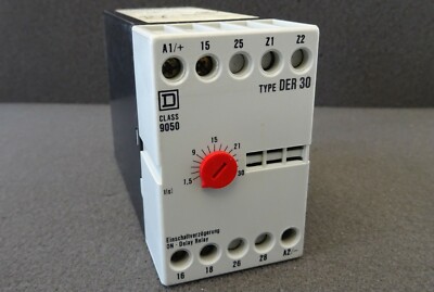 Zeitrelais Ansprechverzögerung SQUARE D DER 30 On Delay 1 Wechsler 220V 1,5..30s