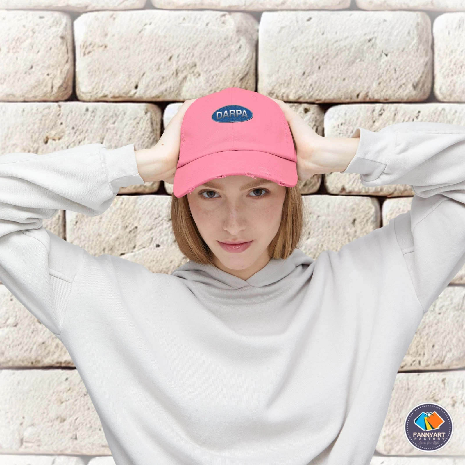 DARPA Emblem Unisex Distressed Cap