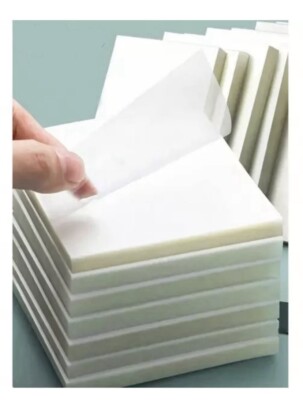 Transparent Sticky Notes Office 3X3 Inches 100pcs (2 Packs Of 50) Brand New