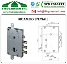 SERRATURA PORTA BLINDATA CILINDRO EUROPEO CISA 3 PERNI