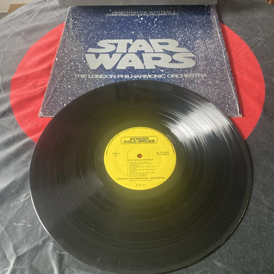 Star Wars/Star Space Odyssey London Philharmonic Orchestra (1977, Vinyl LP) Foto 4 de 4