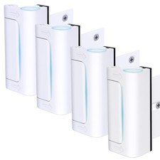 4Pack Door Reinforcement Lock Withstands 800lbs of Force - White Extra Proof ...