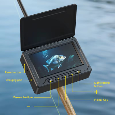 Portable Fish Depth Finder Water 4.3 Inch Lcd Endoscope Camera Waterproof1000TVL