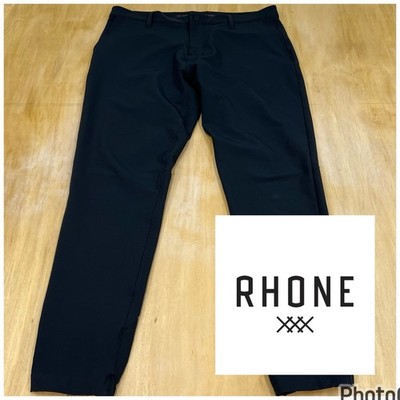 Rhone Commuter Pro Jogger Pants Mens 35x29 Slim Fit Flex Knit Performance Black
