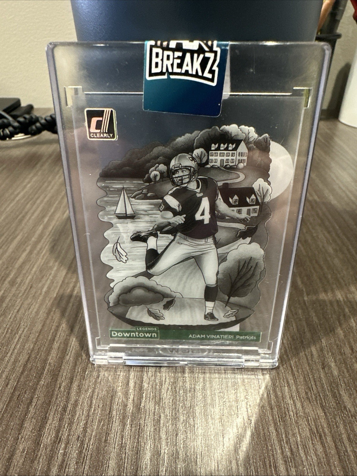 2024 Clearly Donruss Football Adam Vinatieri Downtown Case Hit SSP #9 Patriots 