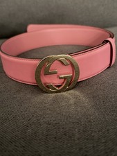 Gucci GG Interlocking Belt Pink Size 90