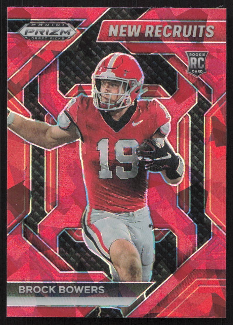 2024 Prizm Draft Picks - New Recruits Brock Bowers #NR-BBS Red Ice (RC)