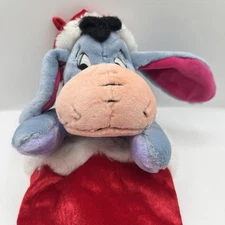 Vintage Disney Winnie The Pooh Eeyore Plush Hanging Christmas Stocking