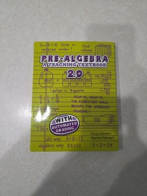 #7 Teaching Textbooks Pre Algebra (2.0)  with Automated Grading on CD Homeschool
