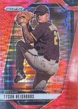 2025 Panini Prizm #246 Tyson Neighbors Red Pulsar Prizms