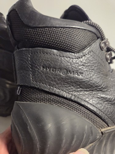 Ecco Exostrike Hydromax Mens 9/9.5 Black Leather Outdoor Trail Hiking Boots VGC - Picture 10 of 11