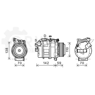 Kompressor Klimaanlage Klimakompressor für BMW 5er Touring 7er F10 F11