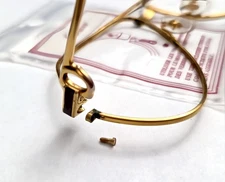 Auth Cartier VTG Screws Replacement - Gold/Silver - One Pair + Free Screwdriver